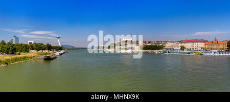 Fiume Danubio a Bratislava - Slovacchia Foto Stock