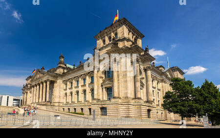 Il palazzo del Reichstag a Berlino, Germania Foto Stock