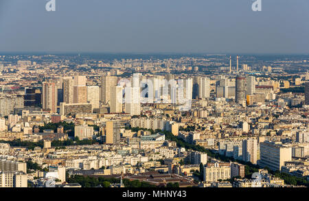 Vista di Parigi dalla Torre Maine-Montparnasse - Francia Foto Stock