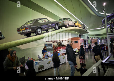 Glasgow in Scozia, Riverside Museum interno Foto Stock