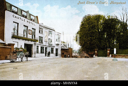 Jack Straw il Castello, Hampstead, Londra NW. Data: circa 1900s Foto Stock