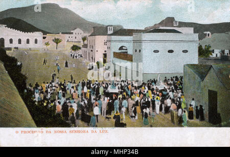 Processione a Luz, vicino Lagos, Algarve, Portogallo meridionale Foto Stock