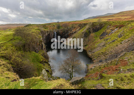 Banishead cava nel Parco nazionale del Lake District vicino Torver, Cumbria, Inghilterra. Foto Stock