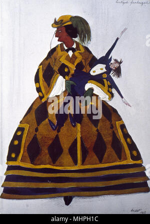 Costume design di Bakst per il balletto la Boutique Fantasque Foto Stock