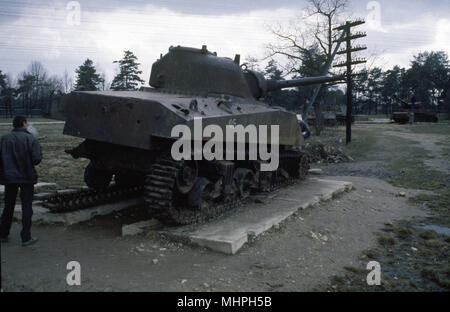 WW2 Tank in mostra, Mosca Oblast, Russia Foto Stock