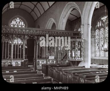 St Andrew's Church, Harberton, vicino a Totnes, Devon Foto Stock