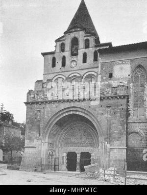 TARN-et-Garonne. Moissac- Église 1903 antica vintage delle immagini di stampa Foto Stock