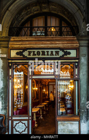 Caffè Florian, Venezia, Italia Foto Stock