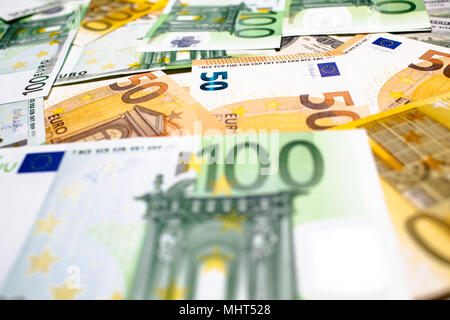 Euro vs dollaro come sfondo Foto Stock