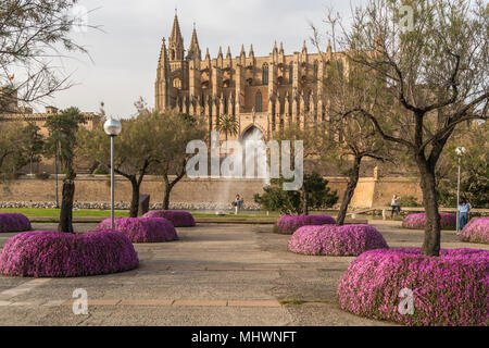 Kathedrale La Seu, Palma de Mallorca, Mallorca, Balearen, Spanien | cattedrale La Seu, Palma de Mallorca, Maiorca, isole Baleari, Spagna, Foto Stock