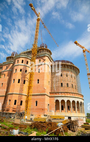 La costruzione di un nuovo Romano cattedrale ortodossa di Bucarest Foto Stock