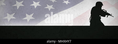Immagine composita di close up us bandiera Foto Stock