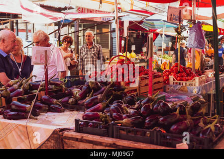 Palermo, Ballarò mercato, Sicilia, Italia Foto Stock