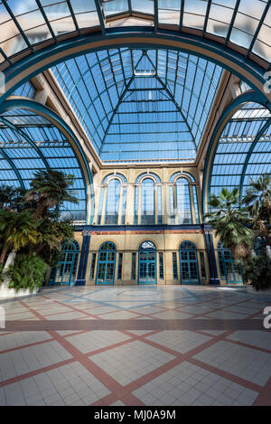 Palm Court entrata a Alexandra Palace, Haringey, Nord di Londra Foto Stock