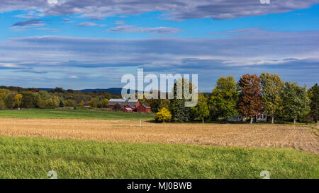 Paesaggio della fattoria sul Grand Isle, uno del Lago Champlain isole in Vermont Foto Stock