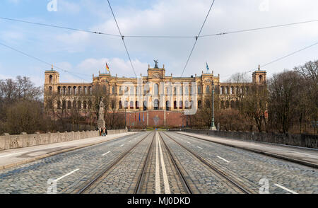 Lo Stato bavarese il Parlamento - Monaco di Baviera, Germania Foto Stock
