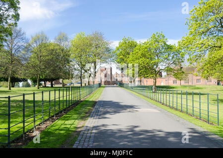 Aston Hall, un giacobino stile-mansion attrazione turistica in Aston, Birmingham, Regno Unito Foto Stock