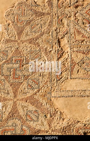 Mosaico romano, sito storico di Curium Kourion. Episkopi, Cipro Foto Stock