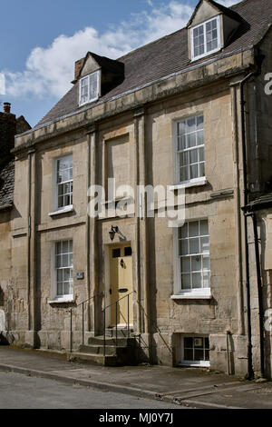 Periodo attraente casa di Cotswold città di Winchcombe, nel Gloucestershire. Foto Stock