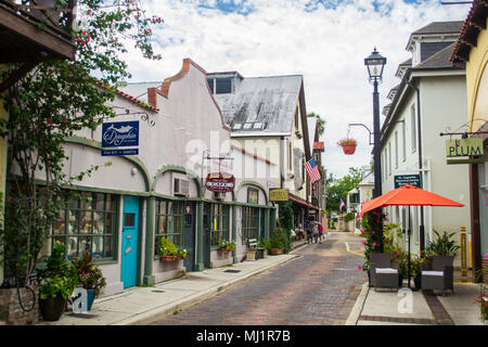 Aviles Street Saint Augustine, Florida Stati Uniti Foto Stock