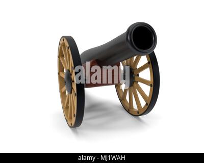 Il ramadan cannon. 3d illustrazione Foto Stock