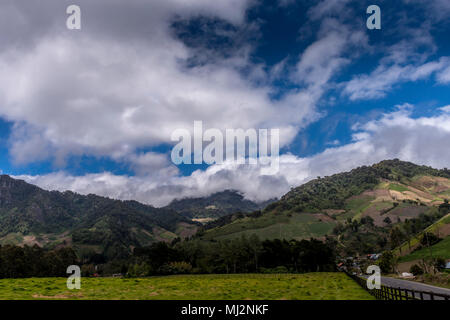 Cerro Punta, Chiriqui, Panama, Paesaggio Foto Stock