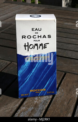 Eau De Rochas Pour Homme dopobarba lozione Foto Stock