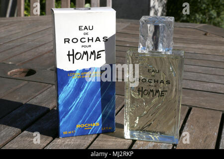 Eau De Rochas Pour Homme dopobarba lozione Foto Stock