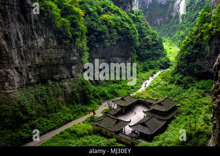 Chongqing wulong nato tre bridge Foto Stock