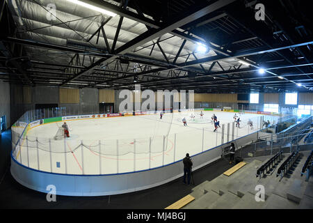 Sessione di formazione della Repubblica ceca di hockey per i Campionati Mondiali di Hockey su ghiaccio a Copenaghen, Danimarca, 4 maggio 2018. (CTK foto/Ondrej Deml) Foto Stock