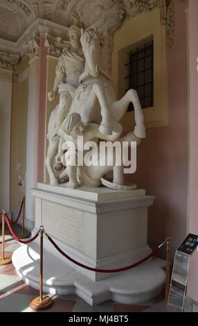 5 agosto 2017 - Varsavia, Polonia - August 05.2017 Varsavia Polonia Wilanowski Palace è un posto fantastico. Essa gode di grande popolarità. Ogni anno ci sono molti turisti stranieri provenienti dal Giappone la Germania e gli Stati Uniti. Nella foto, l'interno dell'Wilanow Palace (credito Immagine: © Piotr Twardysko via ZUMA filo) Foto Stock