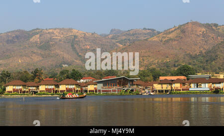 Novotel resort di lusso sulle rive del Lago Inle, Myanmar (Birmania). Foto Stock