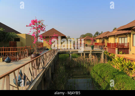 Novotel resort di lusso sulle rive del Lago Inle, Myanmar (Birmania). Foto Stock