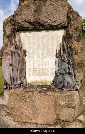 Monumento memorial prima guerra boera, Sud Africa, seconda guerra Anglo-Afghan, Afghanistan 1877 - 1881, Royal reggimento di artiglieria, Larkhill, Wiltshire, en Foto Stock