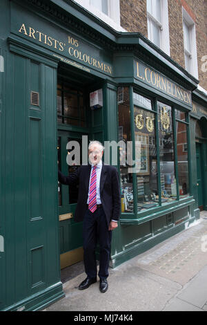 L. Cornelissen & Figlio store per applicazioni high-end di artista della apparecchiature come pigmento, gouache materiali. attualmente di proprietà dal 1979 da Nicholas Walt, London REGNO UNITO Foto Stock