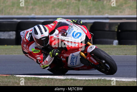 William Dunlop Ulster Superbike, Bishopscourt circuito Racing Foto Stock