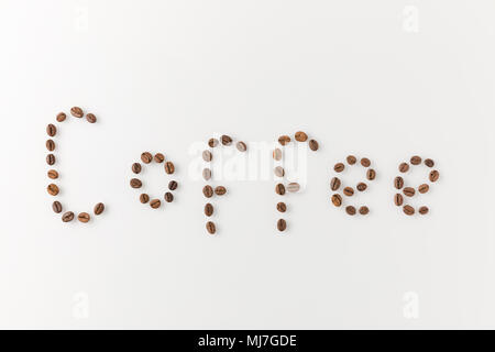 Lettering del caffè Foto Stock