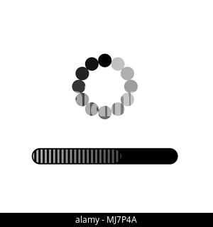 Icona di caricamento isolato Illustrazione Vettoriale