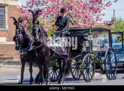 A cavallo fuori funebre Frinton chiesa libera da William Hayne, 1911-1935, italianamente stile, Connaught Avenue, FRINTON ON SEA, Essex, Inghilterra Foto Stock