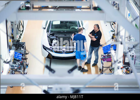 I8 Produzione presso Stabilimento BMW di Lipsia Foto Stock