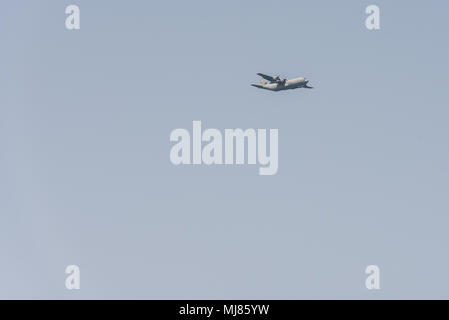 Israele, Tel Aviv-Yafo - 19 Aprile 2018: celebrazione del settantesimo giorno di indipendenza di Israele - Yom haatzmaout - di airshow della forza aerea israeliana (Mich Foto Stock