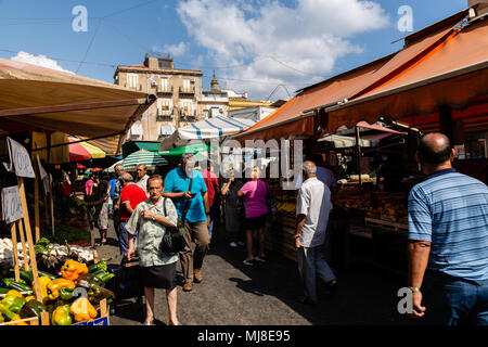 Palermo, Ballarò mercato, Sicilia, Italia Foto Stock