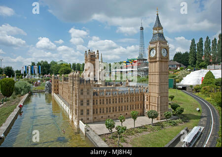 Europa in miniatura Heysel Park parco divertimenti, Bruxelles, Belgio Foto © Fabio Mazzarella/Sintesi/Alamy Stock Photo.Caption locale *** Foto Stock