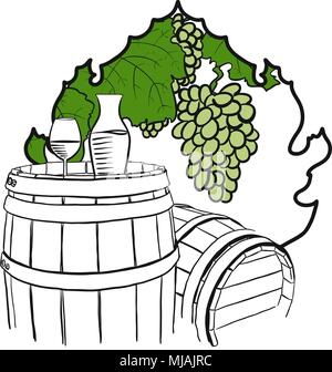 Disegnata a mano oggetti grafici vettoriali Illustrazione Vettoriale