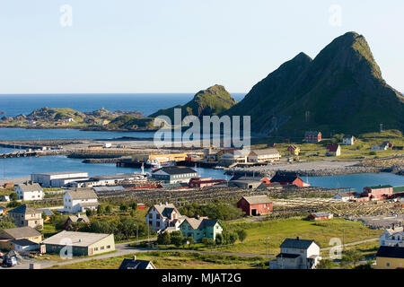 Insel Vaeroey, Lofoten Foto Stock