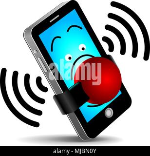 Segno spegnere il telefono Illustrazione Vettoriale