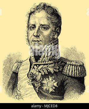 Michel Ney , Principe del Moskwa (nato il 10 gennaio 1769 , morì il 7 dicembre, 1815 ), Foto Stock