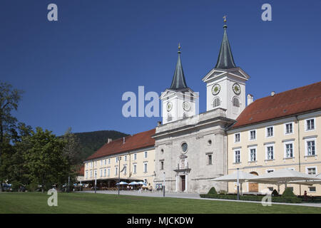 Ducale birreria bavarese nell abbazia di Tegernsee, Tegernsee al lago Tegernsee, valle Tegernsee, Alta Baviera, bavaresi, Germania meridionale, Germania, Foto Stock