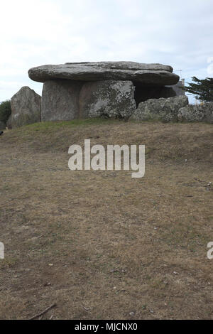 Dolmen in Bretagna Foto Stock