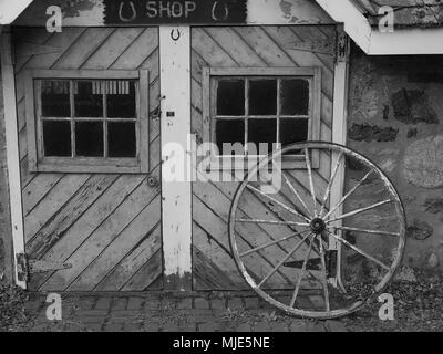 In bianco e nero di paesaggi, nel New Jersey Foto Stock